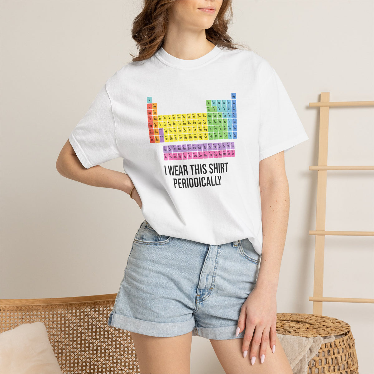 Periodic Table T-Shirt — "I Wear This Shirt Periodically" Science Tee