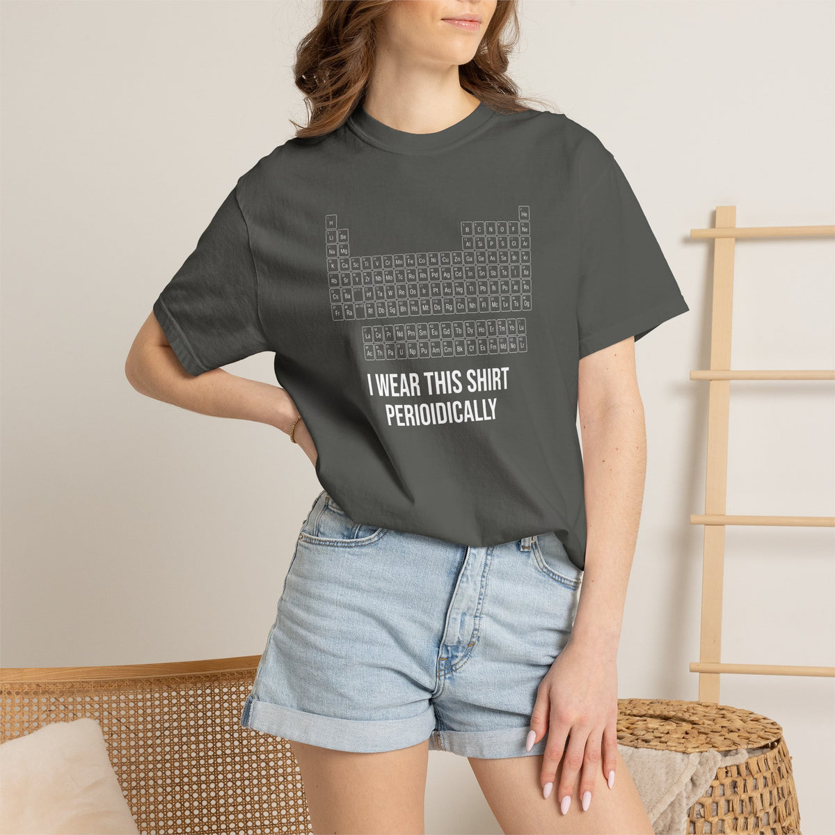 Periodic Table T-Shirt – "I Wear This Shirt Periodically" Science Tee