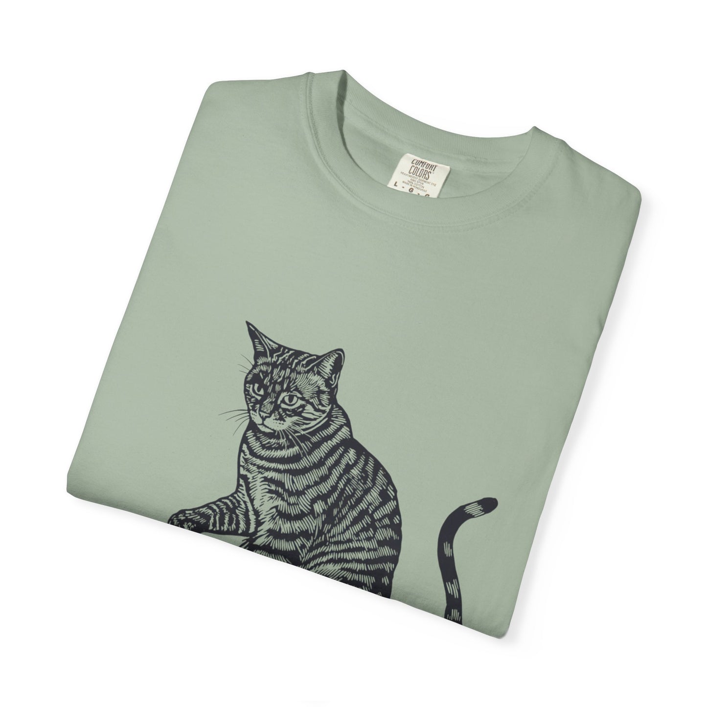Cat & Coffee Graphic Tee — Probably Plotting to Knock It Over