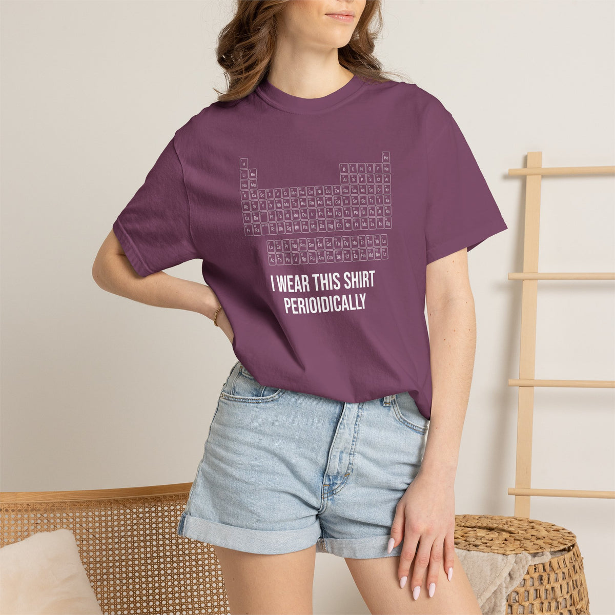 Periodic Table T-Shirt – "I Wear This Shirt Periodically" Science Tee