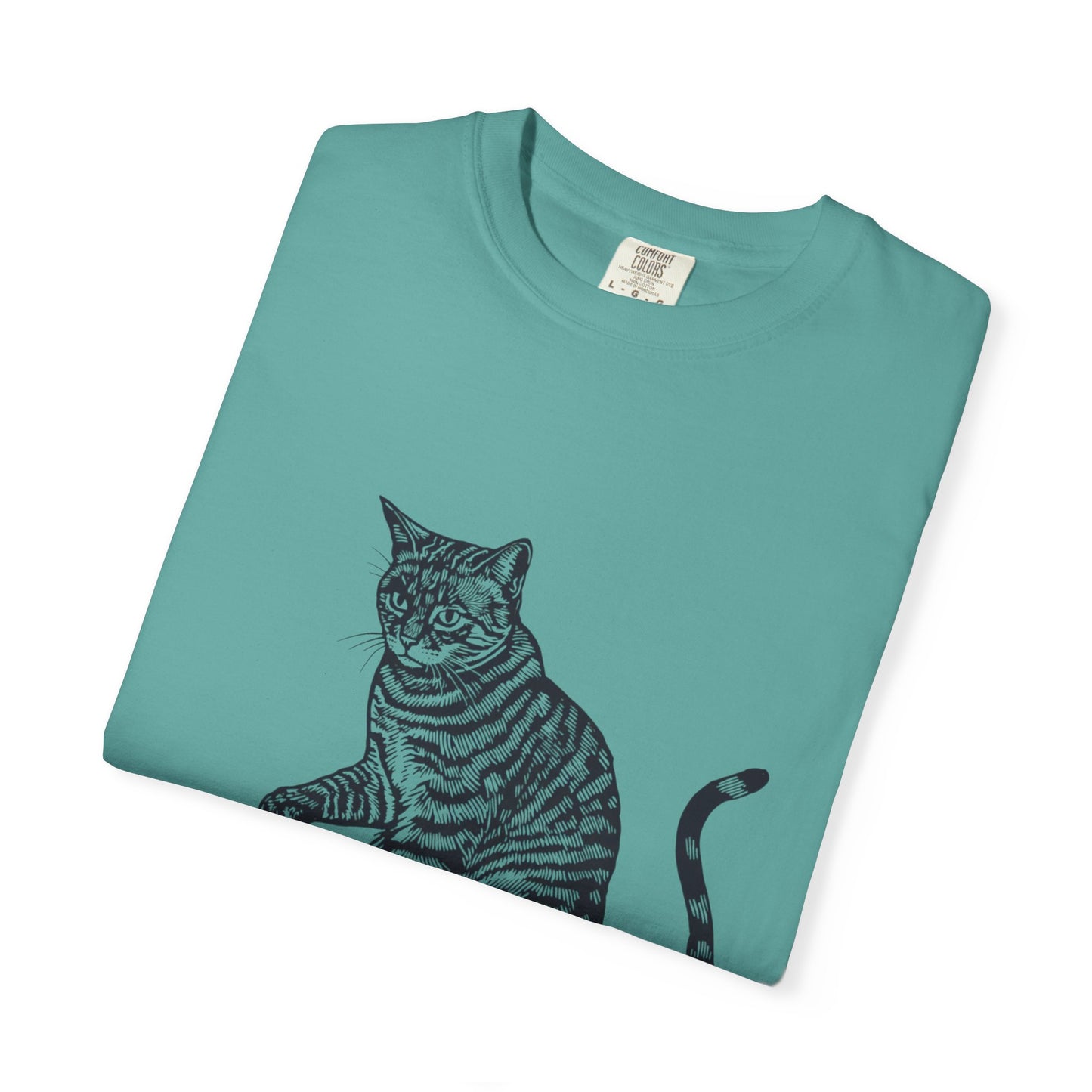 Cat & Coffee Graphic Tee — Probably Plotting to Knock It Over