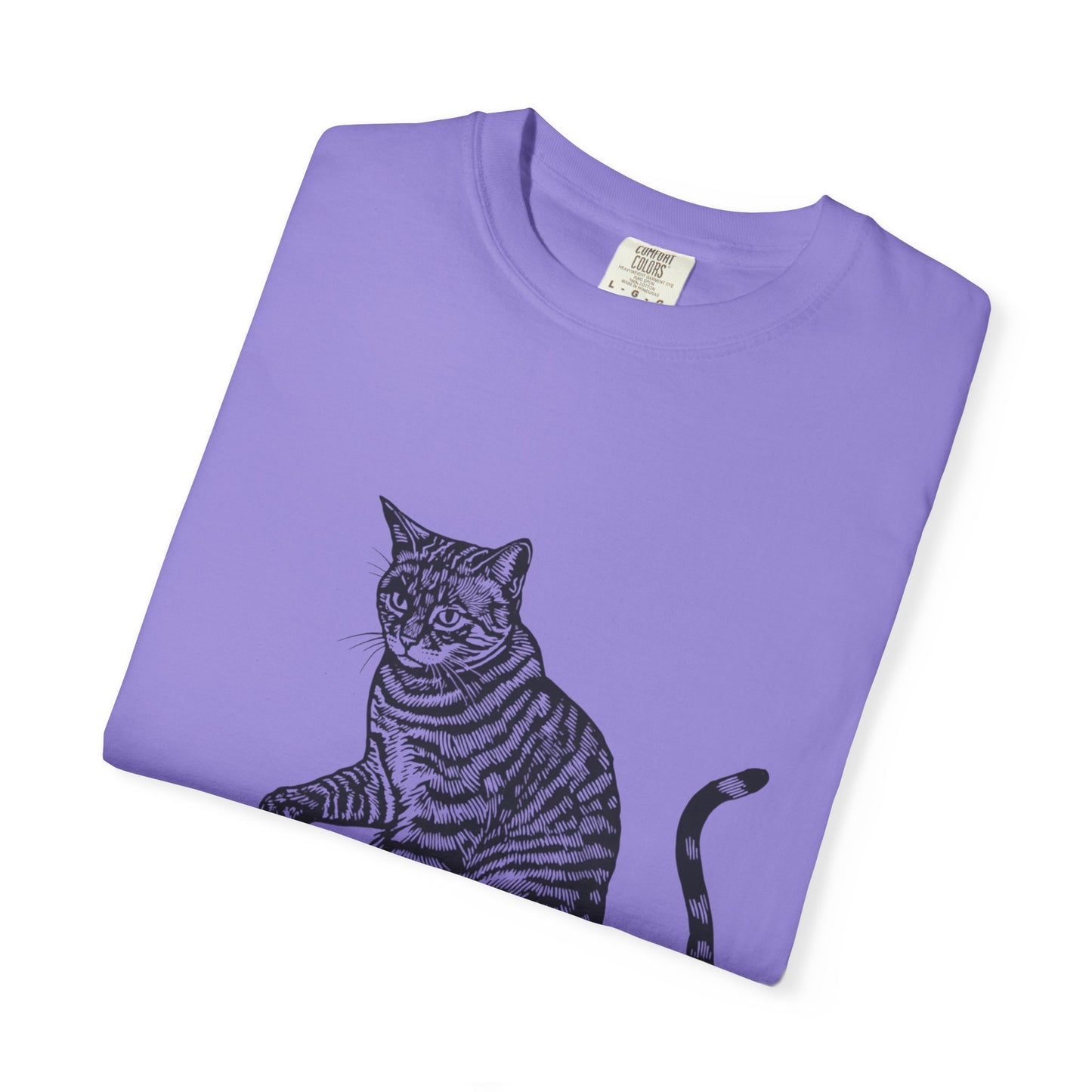 Cat & Coffee Graphic Tee — Probably Plotting to Knock It Over