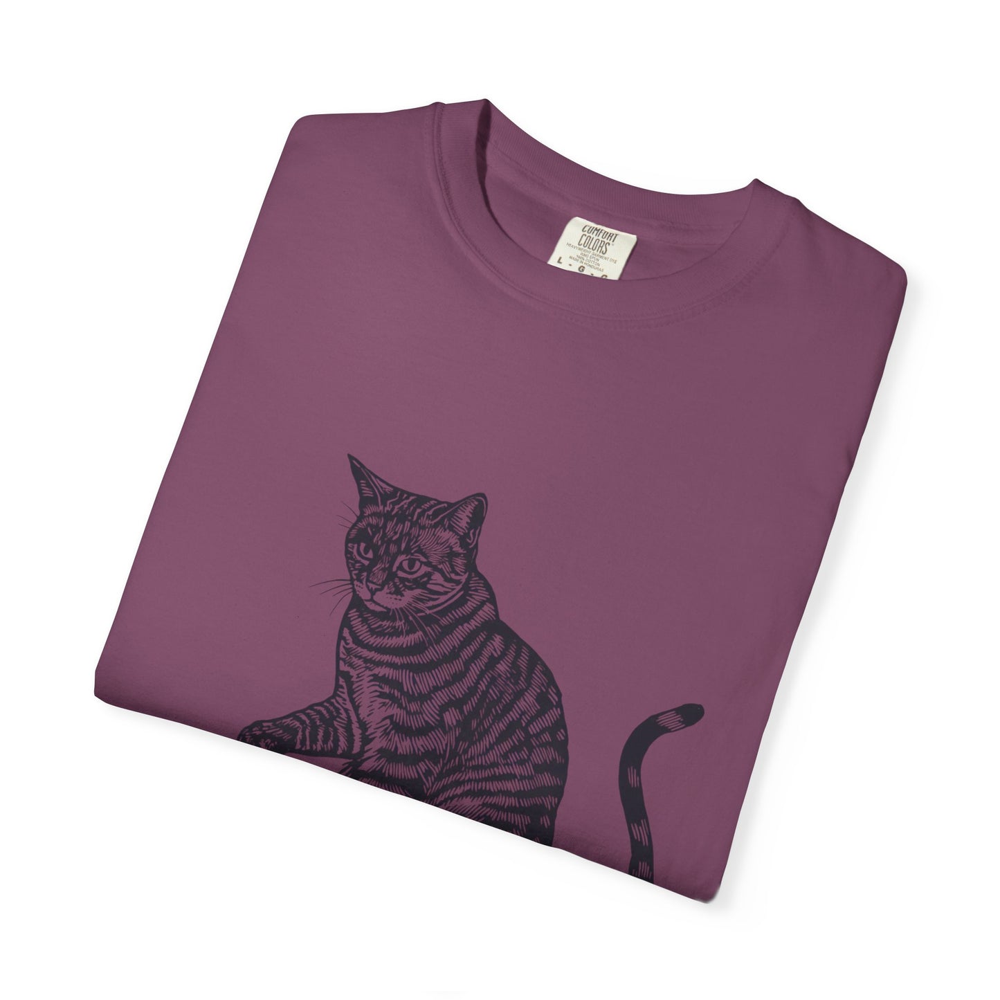 Cat & Coffee Graphic Tee — Probably Plotting to Knock It Over
