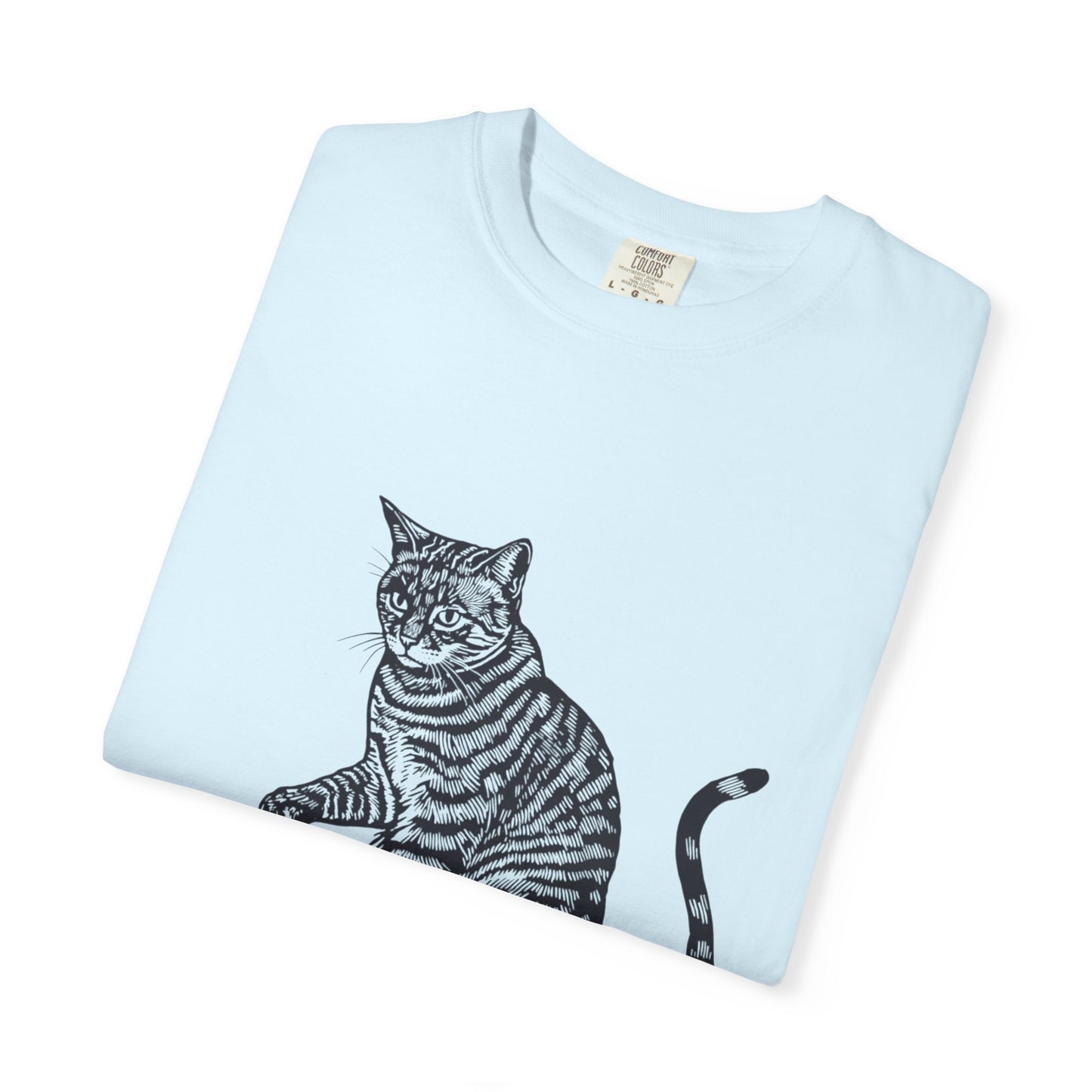 Cat & Coffee Graphic Tee — Probably Plotting to Knock It Over