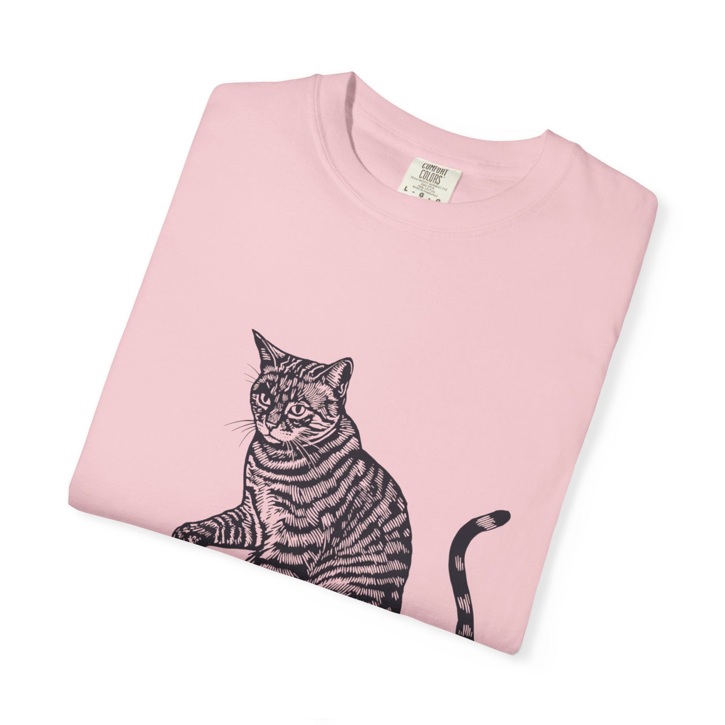 Cat & Coffee Graphic Tee — Probably Plotting to Knock It Over
